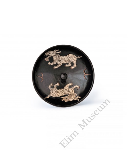 1380 A Song Jizhou-ware bowl with Kilins